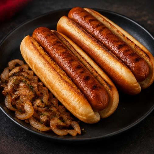 Pan Fried Hotdog