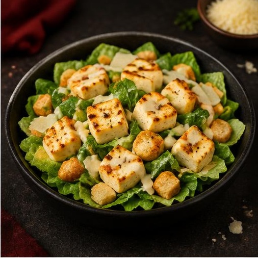Caesar Grilled Paneer Salad