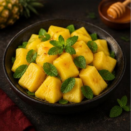 Mint Pineapple Honey Salad