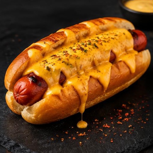 Cheesy Hotdog Sandwich